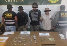 Chincha: policía detiene a tres sujetos con más de 380 ketes con pasta básica de cocaína