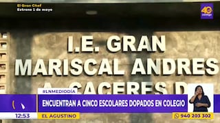  El Agustino: encuentran dopadas a cinco escolares en interior de colegio
