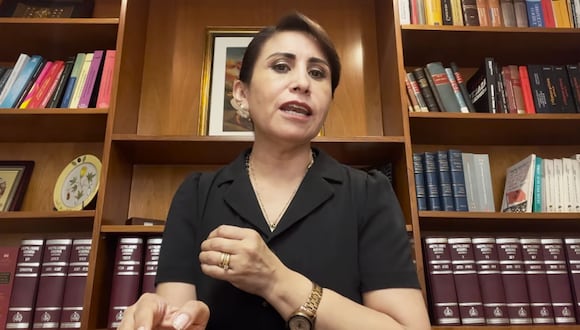 Patricia Benavides anuncia que sus abogados darán una conferencia de prensa sobre allanamientos. (DIfusión)