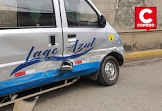 Cuatro heridos deja violento choque entre combi y automóvil en Concepción