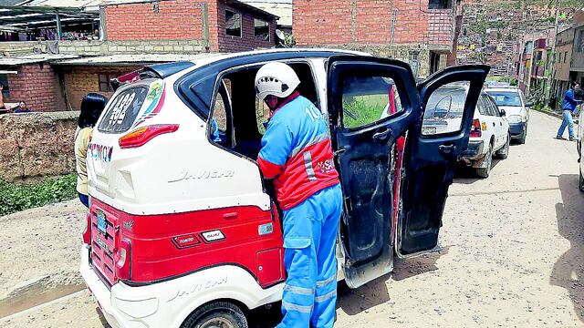 Conductor de mototaxi es hallado sin vida al interior del vehículo, en Huancayo