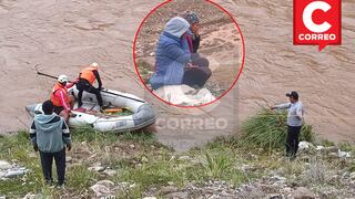 La Oroya: Buscan a conductor y cuatro pasajeros que fueron tragados por el río Mantaro