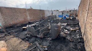 Pisco: voraz incendio consume vivienda en el A.H. 14 de Septiembre en San Andrés