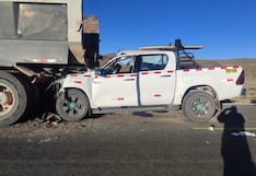 Chofer muere tras chocar vehículo contra camión malogrado en la Vía Chivay-Arequipa