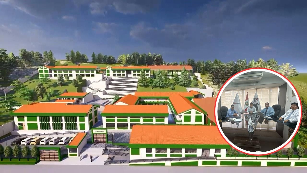 Alcalde provincial de Pataz, Aldo Carlos Mariños, realiza gestiones ante el Programa Nacional de Infraestructura Educativa.