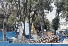 Arequipa: Parque de Yanahuara utilizado como almacén