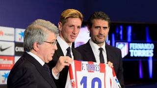 Fernando ​Torres fue presentado en el Atlético de Madrid