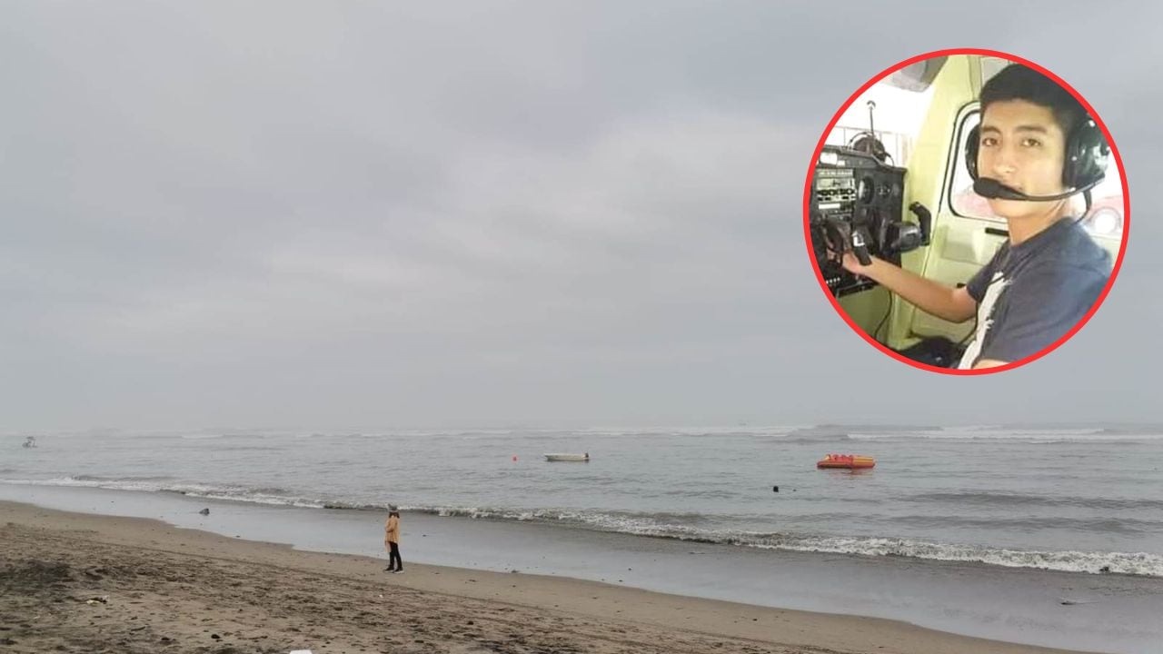 Padre del mecánico Boris Corrales usa cuatrimotos para peinar la orilla de la playa de Pimentel y caleta San José. Pide buscar avioneta en Huanchaco.