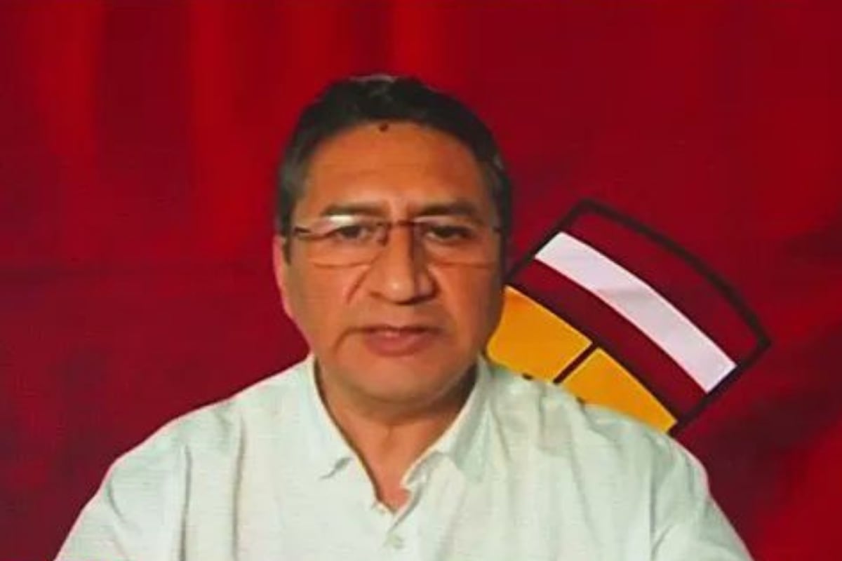 Vladimir Cerrón negó la existencia de un pacto político para la elección de José Balcázar y sostuvo que se trató de un “frente antiderechista” de carácter coyuntural. Foto: Captura Video.