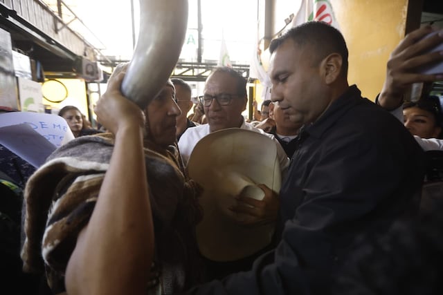 Roberto Sánchez en San Juan de Miraflores (Fotos: Jesús Saucedo/GEC)