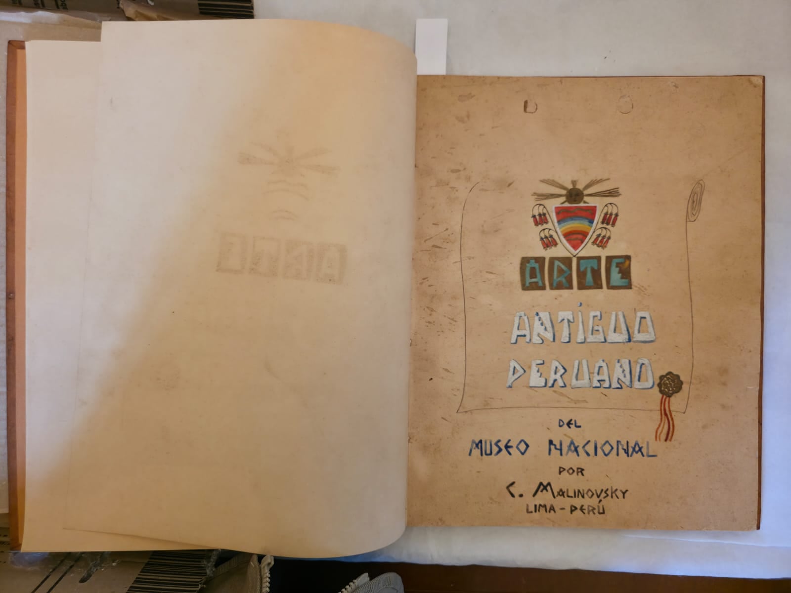 Perú recupera manuscrito Arte Antiguo Peruano del Museo Nacional (1942). Foto: Ministerio de Cultura.