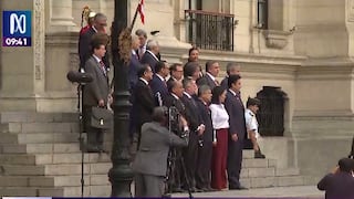 Keiko Fujimori acompañó al gabinete de Luis Galarreta en su salida hacia el Congreso
