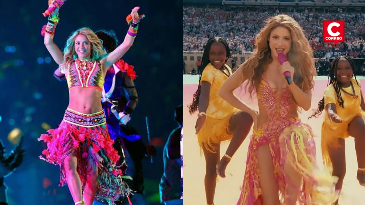 Shakira estuvo presente en los dos títulos mundiales de España: hinchas aseguran que ella es la cábala. Composición: Diario Correo.