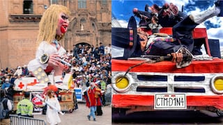 Fiestas del Cusco: Estudiantes satirizan al Gobierno y realizan reclamos en desfile (VIDEO-FOTOS)