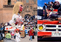 Fiestas del Cusco: Estudiantes satirizan al Gobierno y realizan reclamos en desfile (VIDEO-FOTOS)