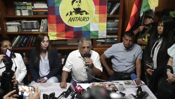 Antauro Humala y su partido político. (Foto: Renzo Salazar / @photo.gec)