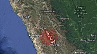 Sismo de magnitud 5.5 en Áncash: epicentro frente a las costas de Chimbote