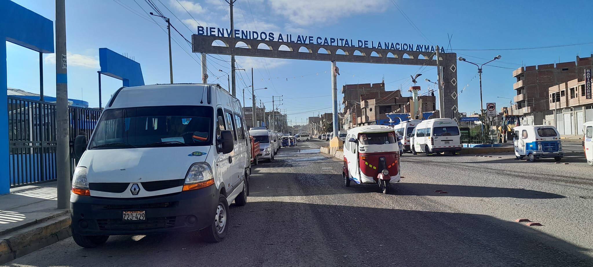 Este es el panorama en las afueras del terminal terrestre de Ilave. Foto/Difusión.