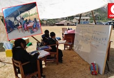 Huancayo: Escolares estudian a la intemperie en carpas improvisadas sus colegios fueron afectados por el sismo