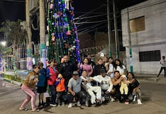 La calle más navideña de Pisco: realizaron el encendido del árbol en la calle Comercio