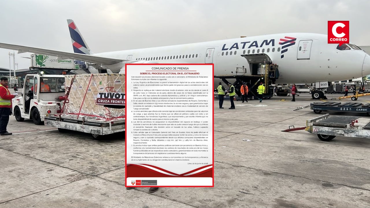 Gobierno explica demora en llegada de actas desde Buenos Aires.