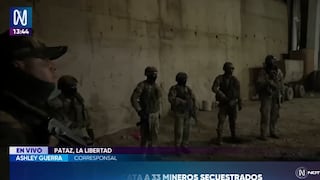Liberan a 33 mineros retenidos en socavón tras operativo en Pataz