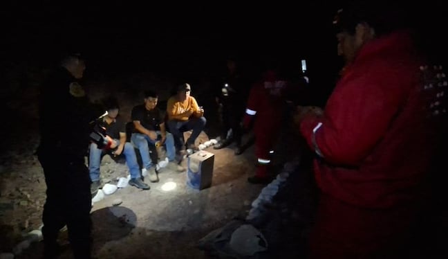 Marcelo Alejandro Acho Mamani (25), Dante Jair Pando Mamani y Miguel Ángel Arapa Chuchón (32) fueron rescatados. (Foto: Difusión)
