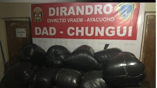 Policía incauta 380 kilos de hoja de coca ilegal durante operativo en Ayacucho