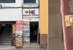 Roban agencia de turismo en pleno centro de Huancayo