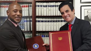 Carlos Espá y Dwight Fitzgerald Bramble fortalecen vínculos entre Perú y San Vicente y las Granadinas