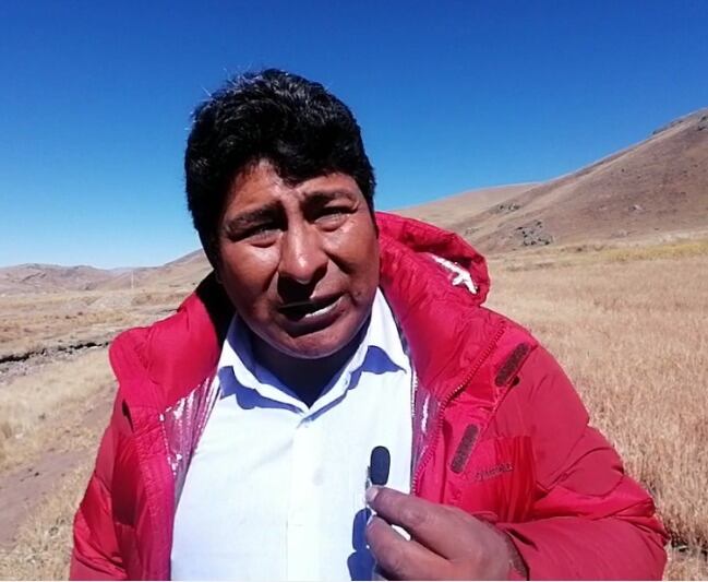 Alcalde de Ajoyani ve con preocupación la situación que están atravesando. Foto/Difusión.