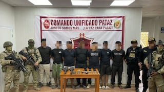 La Libertad: Decomisan armas de guerra y detienen a siete sospechosos