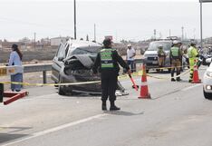 Triple choque en la Panamericana Sur deja un muerto y cinco heridos en Punta Negra