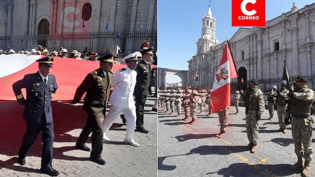Arequipa: Conmemoran el Día de las Fuerzas Armadas y rinden homenaje a la Virgen de la Merced (VIDEO)