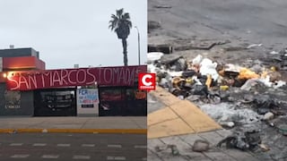 UNMSM amanece cerrada y con pancartas: estudiantes exigen cambios en comité electoral