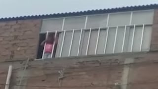 Fiscalizadores rescatan a niña de 3 años que casi cae de un octavo piso, en Chiclayo (VIDEO)