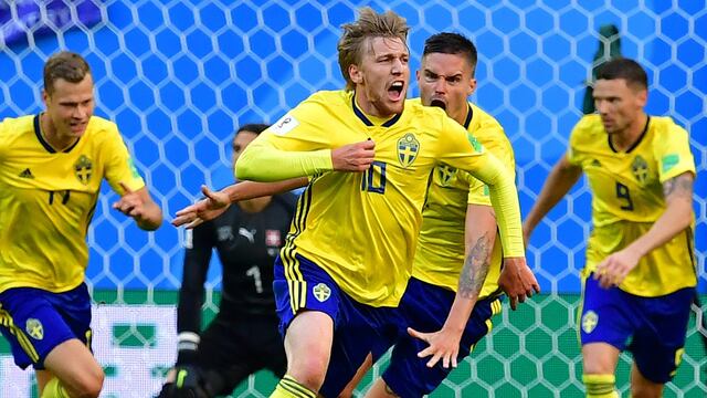 Suecia se ubica entre los ocho mejores del mundo tras vencer por 1-0 a Suiza