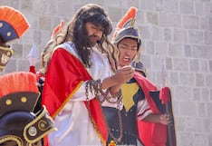 Moquegua: Escolares escenifican con gran realismo el vía crucis en Torata