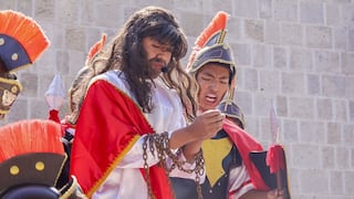 Moquegua: Escolares escenifican con gran realismo el vía crucis en Torata
