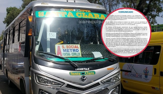 Pasaje no puede subir a 1.50 soles de forma unilateral. Municipalidad advierte con fiscalización (Foto: Composición Correo)