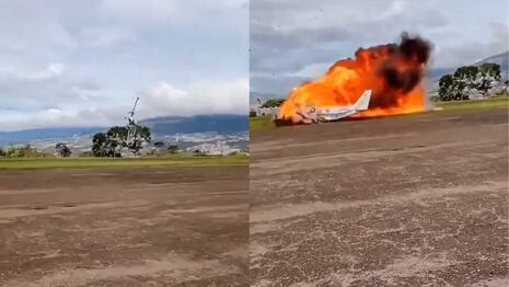 Venezuela: dos muertos tras caída de avioneta durante despegue en aeropuerto de Táchira