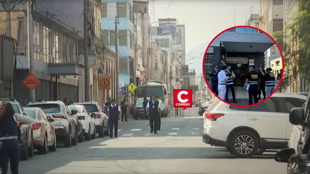 Fiscalía y Dircocor intervienen sede de la ONPE por irregularidades en la entrega de material electoral. Composición: Diario Correo.