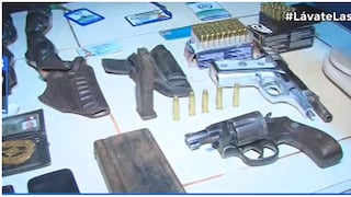 Policía incauta armas y municiones en casa de cabecilla de banda de extorsionadores en Chorrillos
