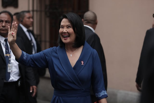 Keiko Fujimori inicia agenda de la Transmisión de Mando en Torre Tagle