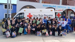 Cruz Roja Filial Pisco lleva sonrisas y regalos a comunidades andinas de Huancavelica