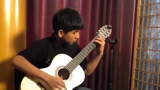 Músico iqueño de 14 años destaca en Festival Internacional de Guitarra en Lima