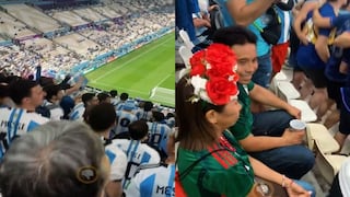 Mundial Qatar 2022: mexicanos, por error, acaban sentados al lado de hinchas argentinos