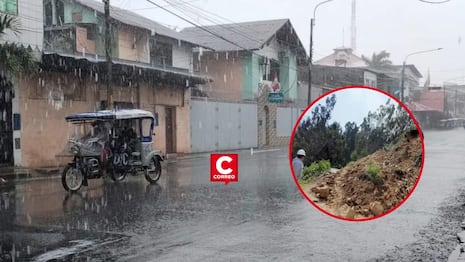 Indeci alerta que 345 distritos de sierra centro y sur se encuentran en riesgo máximo por lluvias intensas