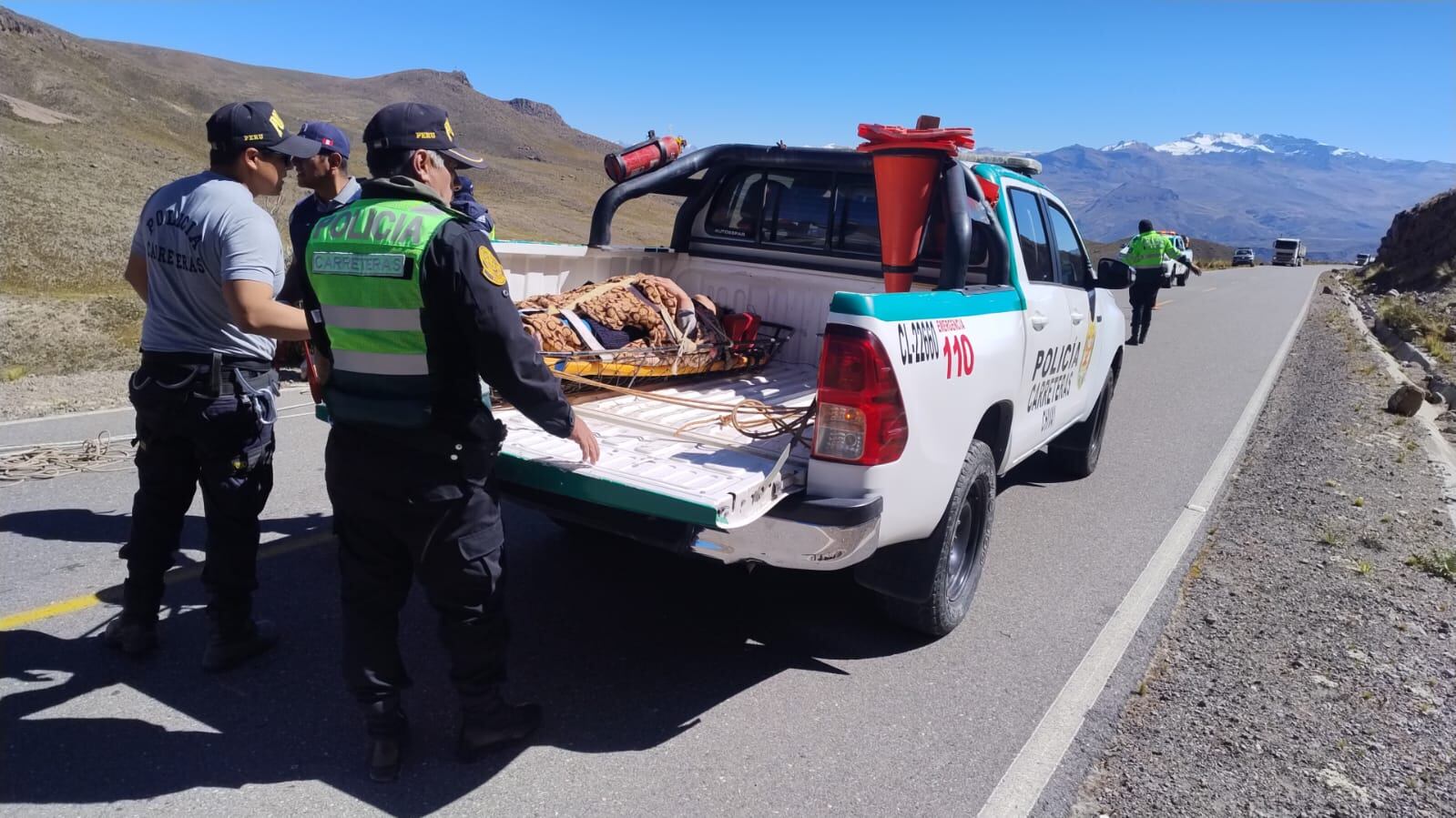 Accidente de tránsito en vía a Chivay, provincia de Caylloma. Foto: difusión.