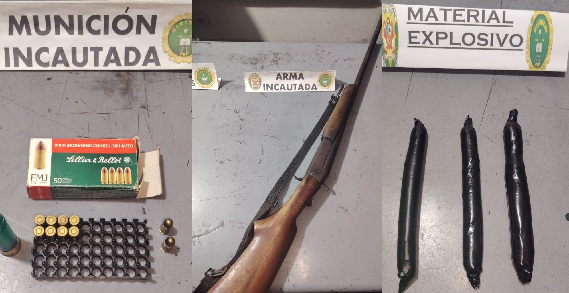 La Policía lo sindica de ser el presunto cabecilla de la banda delictiva “Los Maléficos del Valle”. También tenía una escopeta, municiones y una casaca de la PNP.